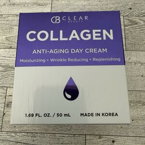 Clair Beauty Collagen Anti-Aging Moisturizing Day Cream 1.69 fl oz 50 ml  NIB